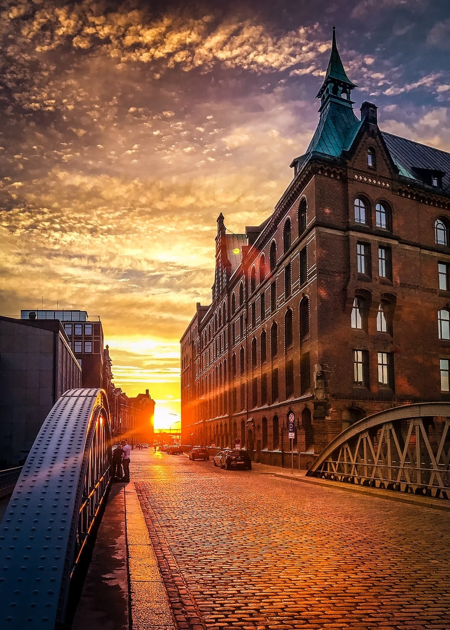 Hamburg Brücke Speicherstadt